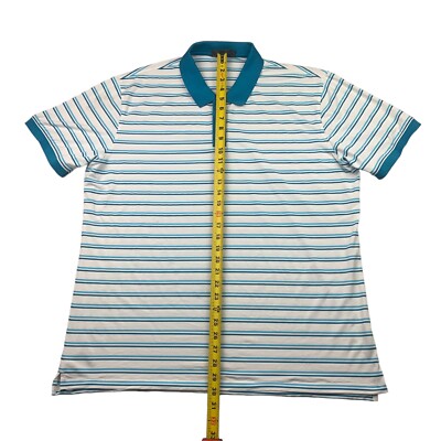 G/Fore Men's Performance S/S Golf Polo Shirt Teal Blue