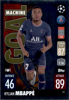 Topps Champions League 2021/2022 Trading Card 151 - Kylian Mbappe - Goal Machine