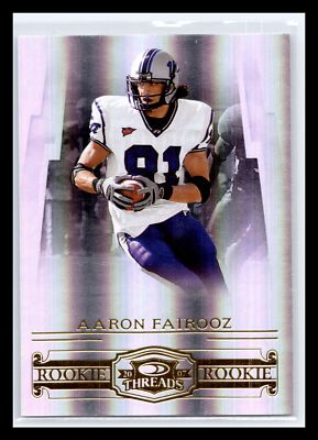 2007 Donruss Threads #209 Aaron Fairooz #/999 RC Rookie Central Arkansas Bears