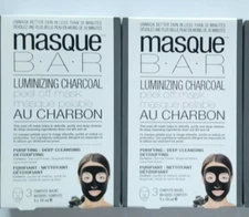 3 Piece Masque Bar Luminizing Charcoal Peel Off Mask 3 per box - 9 Masks total 