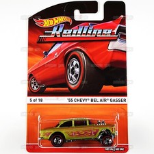 Hot Wheels 55 CHEVY BEL AIR GASSER #5 gold Heritage REDLINE 1:64 HW Mattel CFN70