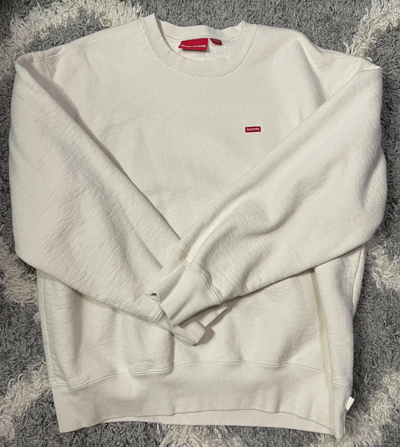 Supreme Small Box Crewneck FW20 Natural