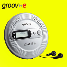 Groov-e GVPS210SR Retro Series Personal CD Player with FM Radio Stereo Earphone