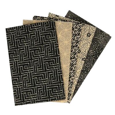 Baumwollstoff Webware mit Muster Tissu de Marie - 5 Stck a 50x57cm