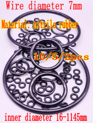 Oil seal nitrile rubber O sealing ring Wire diameter 7* inner diameter 16-1145mm