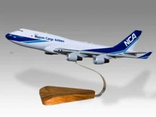 Boeing 747- 400F Nippon Cargo Airlines Desk Wood Airplane New Model Large 1/150