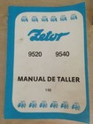 catalogue manuel de taller revue technique Pieces detachées Zetor 9520 / 9540 