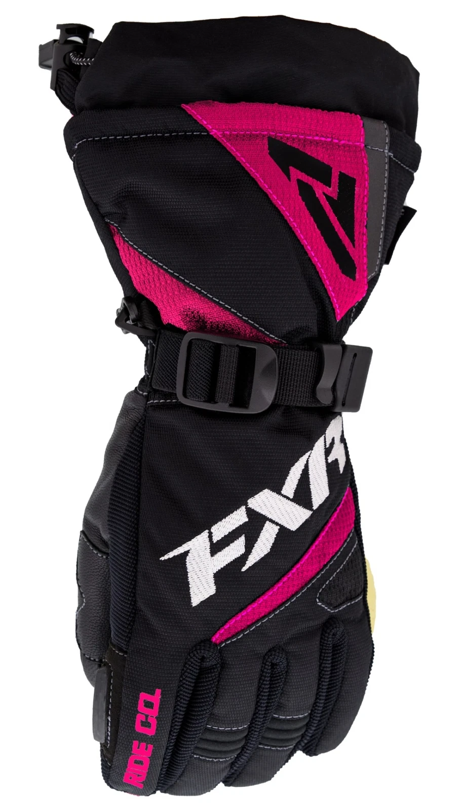 FXR Helix Race Kids Snow Gloves Black/Fuchsia