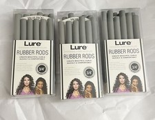 Lure Professional Rubber Rods Hair Rollers Size 3/4 Inch Long to Very Long