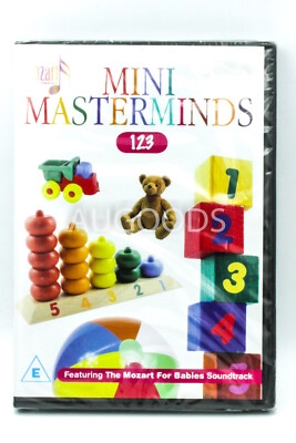 Mini Masterminds 123 -Educational DVD Series Rare Aus Stock New Region ALL