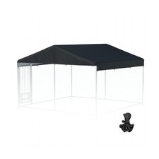 Outdoor Dog Kennel Cover 10'W x 10'L 600D Heavy Duty Waterproof UV Resistant ...