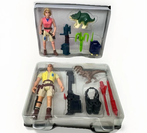 Jurassic Park 1993 Kenner Ellie Sattler Robert Muldoon Series 1 Action Figure