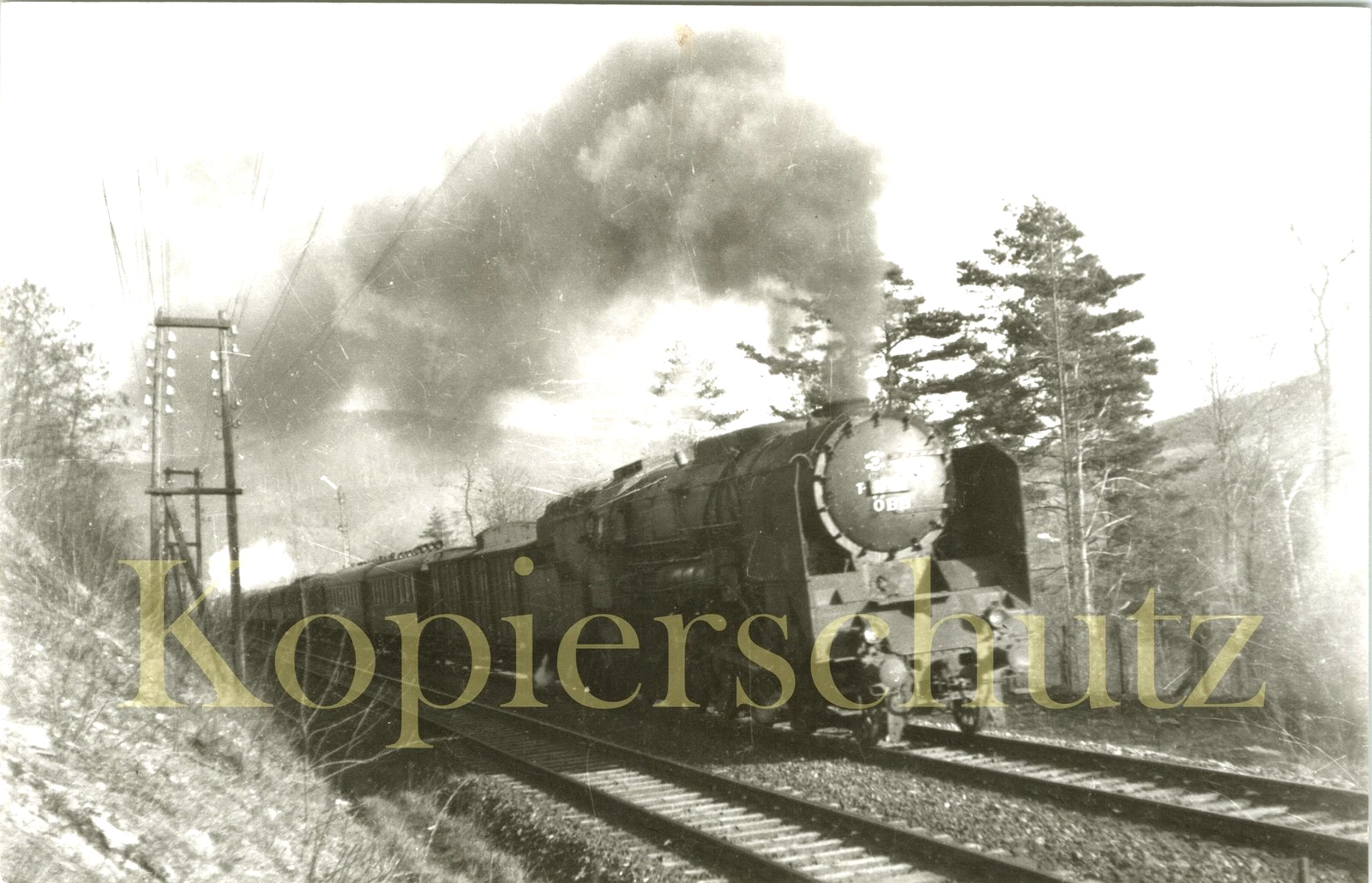 Foto - ÖStB T12 101 in Tullnerbach-Preßbaum um 1948 - Bild 1 von 1