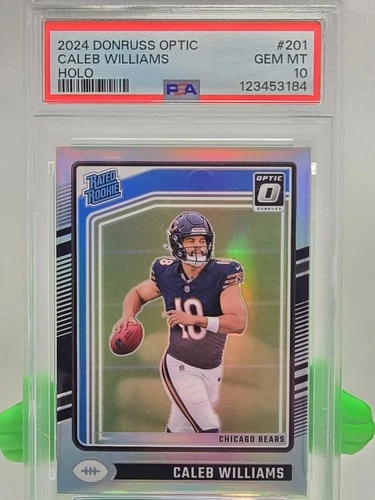 2024 Donruss Optic - Rated Rookie Caleb Williams #201 Holo Prizm (RC) PSA 10