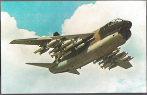 Vintage Vought Aeronautics Post Card A7D Corsair II UNUSED Original Vietnam