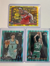 LaMelo Ball /199 Aqua, Sam Hauser /199 Aqua, Richaun Holmes /275 Gold 2025 NBA 3