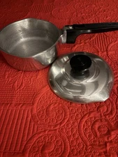 Vintage Magnalite GHC Sauce Pan Pot & Lid 1Qt Double Spout Aluminum USA