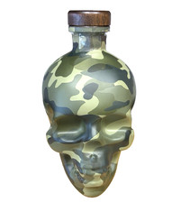Crystal Head Vodka Calavera Botella Vacía Edición Limitada CAMUFLAJE 750 ml Etiqueta Camuflaje