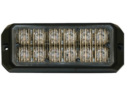 Buyers 8891700 5.25'' Strobe Light 12 LED Amber 12-24 V 23 Flash Patterns