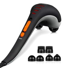 HANGSUN Handheld Neck Back Massager for Pain Relief Deep Tissue, Double Head ...