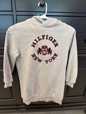 Tommy Hilfiger Kids Gray Hoodie Sweatshirt Size S 6-7