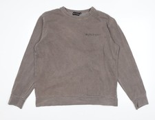 Womens UK Size M PRETTYLITTLETHING Brown Pullover Sweatshirt