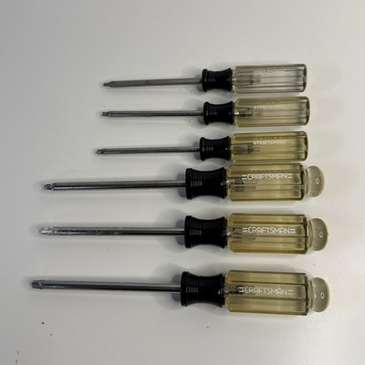 Craftsman 6pc Torx Screwdriver Set, T10, T15, T20, T25, T27, T30  USA Vintage