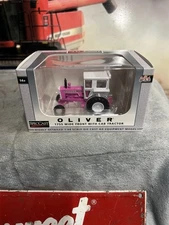 Pink Oliver 1755 Tractor w/ Wide Front and Cab Diecast 1:64 SpecCast
