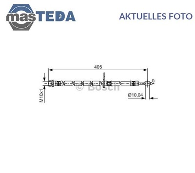 1 987 481 523 BREMSSCHLAUCH BREMSLEITUNG VORNE LINKS BOSCH FÜR FORD FIESTA VI