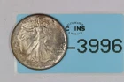 1942 TONED AU BU 50C WALKING LIBERTY SILVER HALF DOLLAR RAW-3996