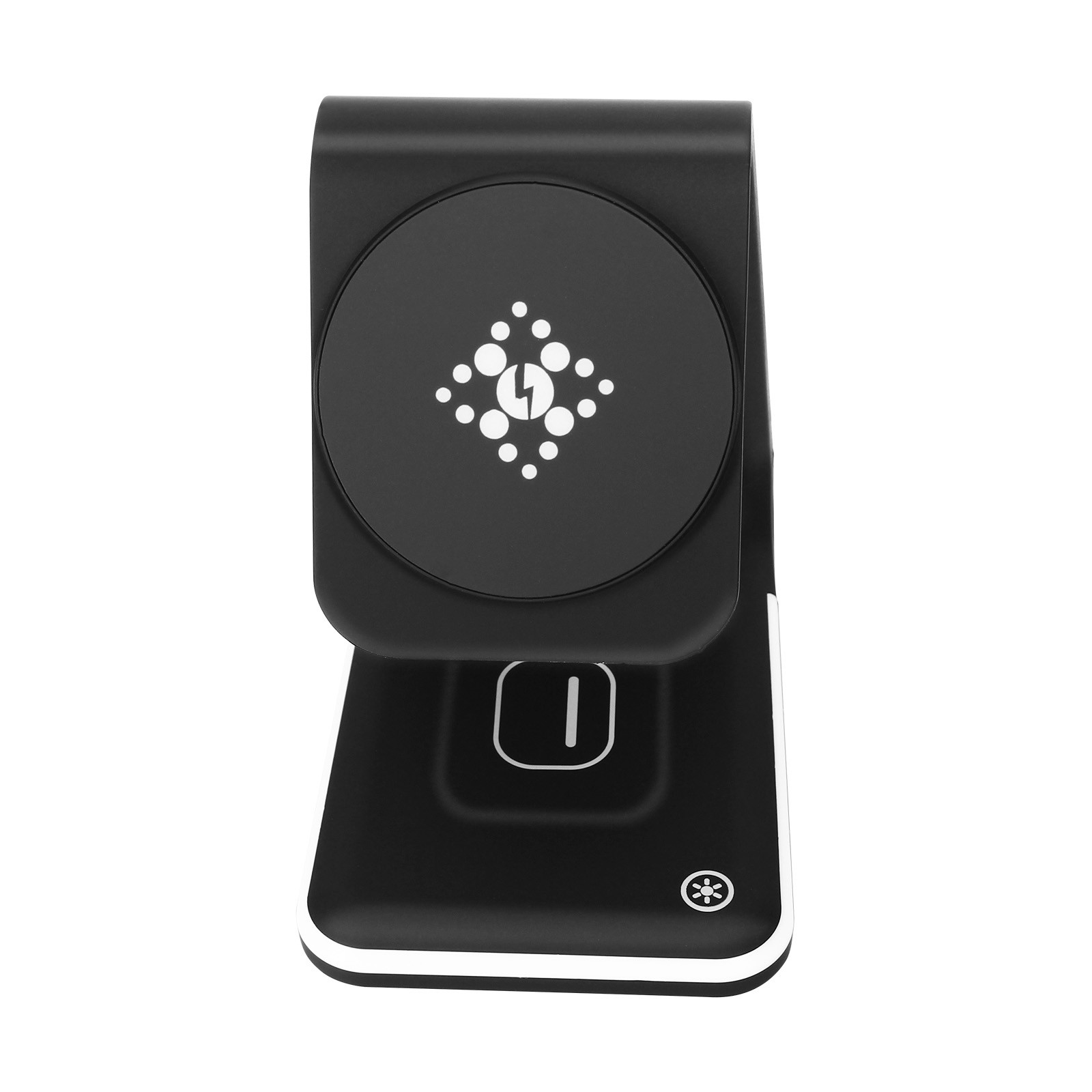 Station de charge 3 en 1 noire pour iPhone Apple Watch et AirPods