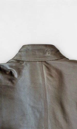 ​Womens Mens Unisex Genuine Brown Leather Vintage Jacket Jacket Size 56 image 5