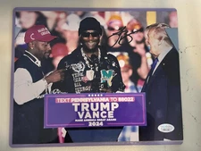Le'Veon Bell AUTO Donald Trump/Vance 8 x 10 Signed JSA COA Autograph Signature