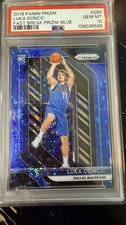 2018 PANINI PRIZM LUKA DONCIC FAST BREAK - BLUE #280 PSA 10