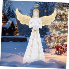 5FT Lighted Christmas Angel, Outdoor Christmas Holiday Decoration, Swing Angel
