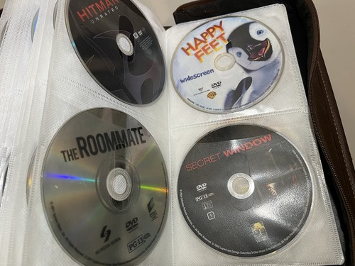 Huge Movie Lot Over 100 DVDs in Faux Leather Binder! Discs Only Mixed 2 Blu-rays - Picture 20 of 24