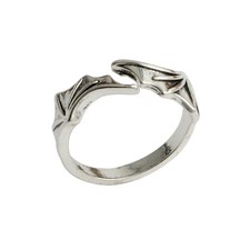 Handmade Devil Wing Ring, Punk Open Adjustable Guardian Ring, Thoughtful Memo...