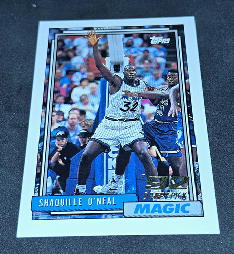Topps 1992-93 Shaquille O'Neal Rookie Draft Pick Orlando Magic #362