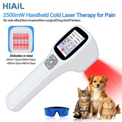 2.5W Cold Laser Therapy LLLT Device for Pets Soft Laser Wound Healing Arthritis