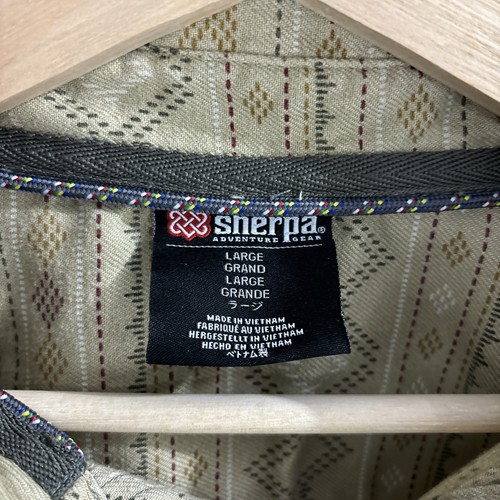 Mens Sherpa Adventure Gear Aztec Southwestern Print Flannel AOP Outdoors Large - Picture 4 of 7