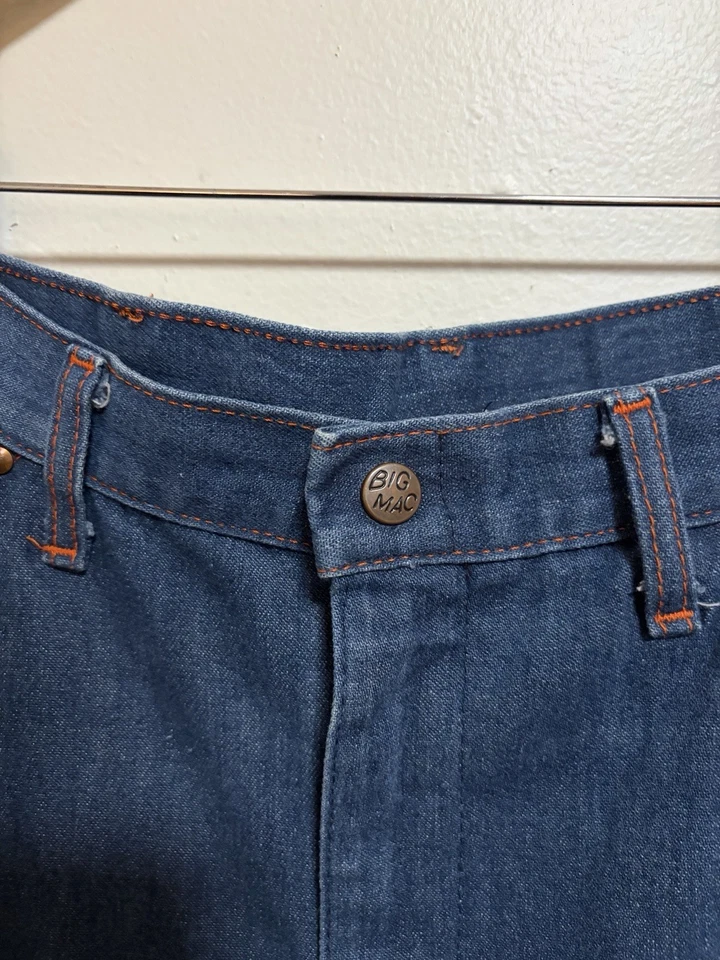 Pantalones de Trabajo Granja Sanforizados Denim Carpintero Big Mac De Colección Años 50 Talla 33x33 EE. UU. Foto 4 de 4