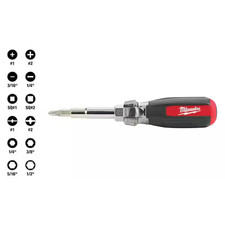 Milwaukee 13-in-1 Multi-Bit Screwdrivers Combination Drive Cushion Grip Handle
