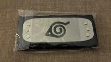 Naruto Shippuden Konoha Leaf Village Logo Black Headband New Official Licensed