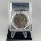 1881-PCGS MORGAN SILVER DOLLAR GENUINE HARSHLY CLEANED VF DETAIL