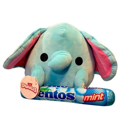 Snackles Lottie NWT Stuffed Elephant Mentos Squishy Toy Plush Pillow Large