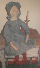 PATTERN Primitive FAITHY TRUMBULL PRAIRIE DOLL 26" - Hootin Annie's 2003 OOP