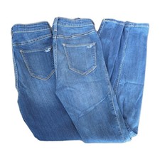 LOT of 2 - Hollister Ultra High Rise Leggings Stretch Size 5L 27x30 Medium Wash