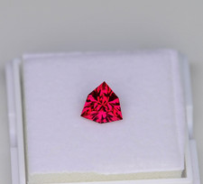 2.90 Ct GIE Certified Natural Mozambique Red Ruby Triangle Cut Loose Gemstone