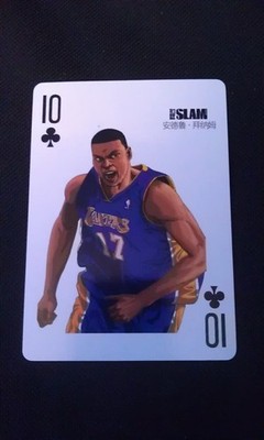 Andrew Bynum LA Lakers SLAM NBA Chinese Playing Card RARE Odd