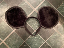Medium Size Costume 14"WIred Mouse Ears Headband Pre-Owned BT3